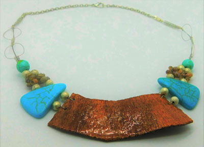 Gargantilla mamey turquesa