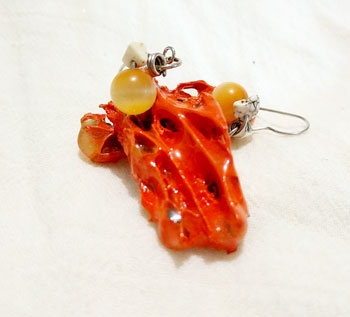 Aretes nopal tangerina