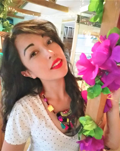 Gargantilla hongo árbol colorido