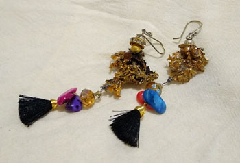 Aretes bosque colorido