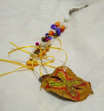 Collar mariposa nopal