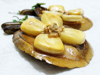 Aretes jacaranda flor maíz